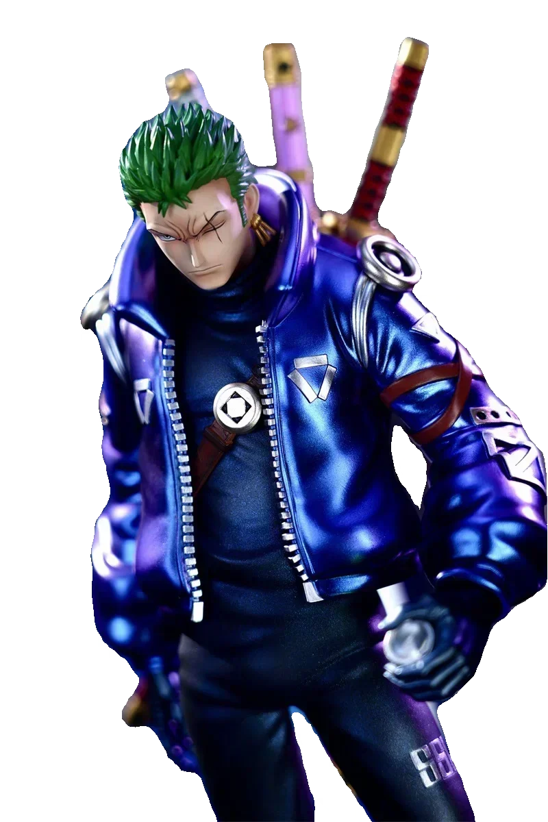 One Piece Anime Figures – 26cm Roronoa Zoro SSG Cyberpunk Action Figure - ( Tiktok :) Cyber Swordsman Stealth Statue