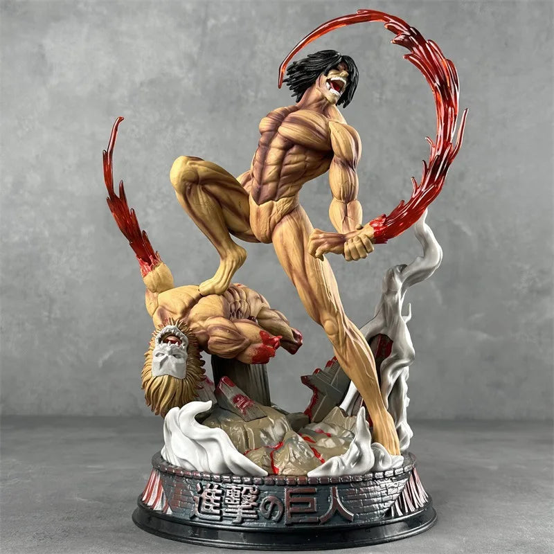 Eren Jaeger Armored Titan Figurine ( Tiktok ) : Colossal Primal Clash Diorama