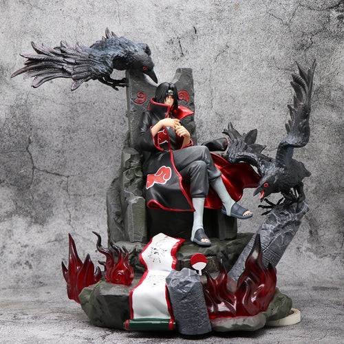 Itachi Uchiha 33cm Figure - Naruto Shippuden Premium Diorama with Crows & Susanoo