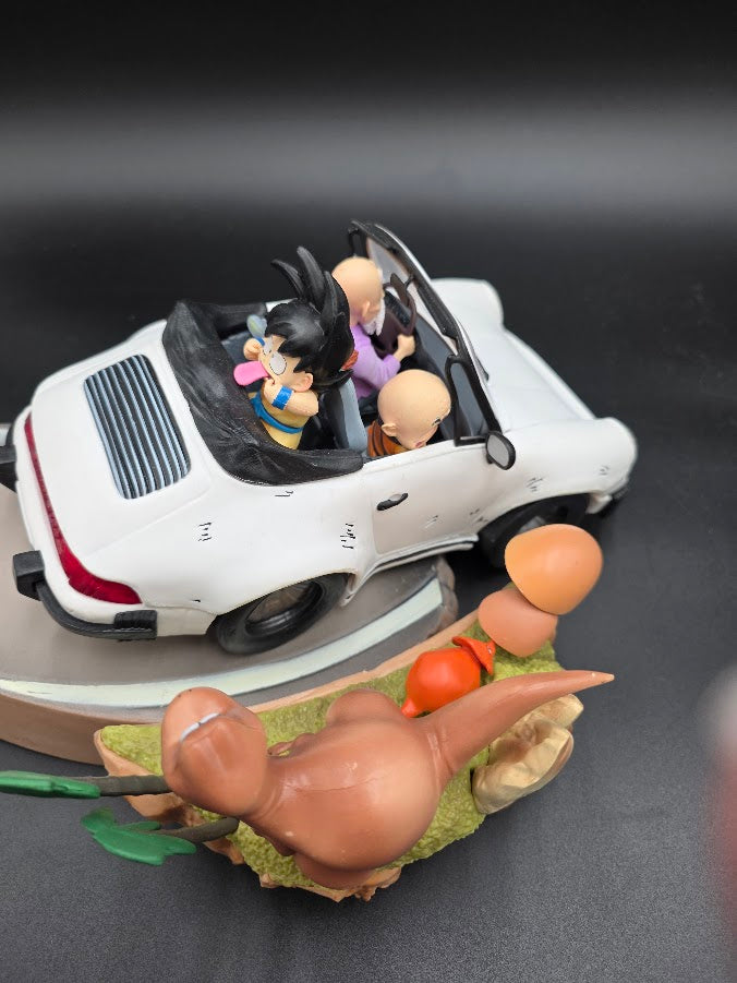 Master roshi, goku and Krillin figure in a car - ( Tiktok: ) Prehistoric Road Trip Diorama