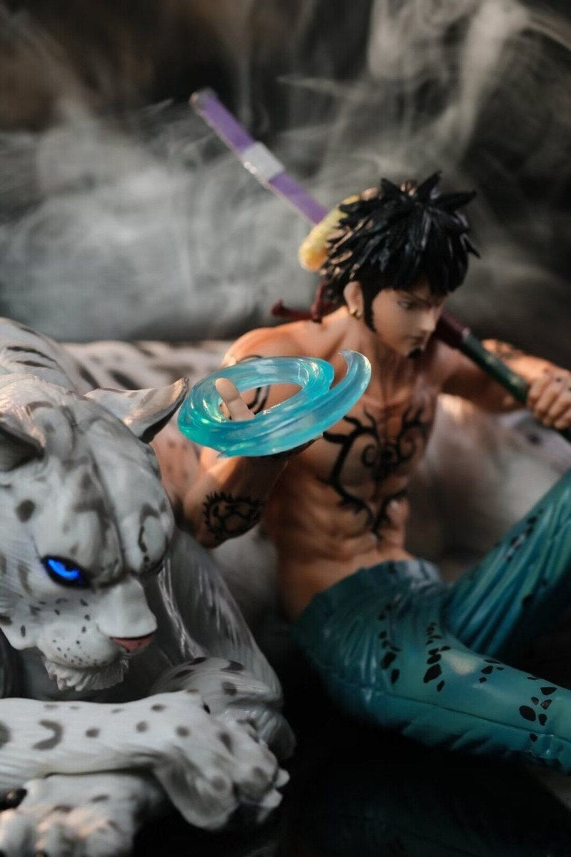 Trafalger Law Snow Leopard Scene Figure- Northern Hunter Collectible Statue- ( Tiktok : ) Northern Hunter Collectible Statue