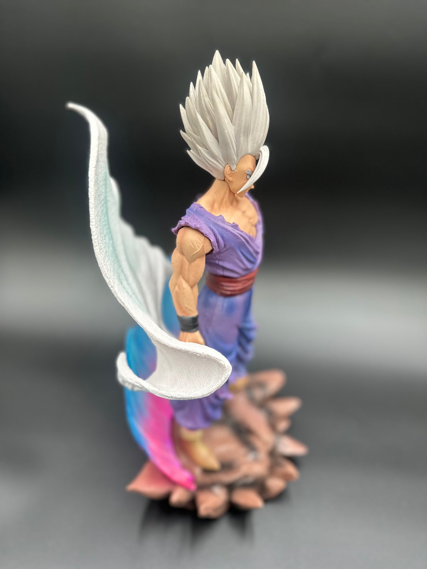 Dragon Ball Beast White God Berst Cloak Son Gohan Anime Figure-Primal Awakening Beast Diorama