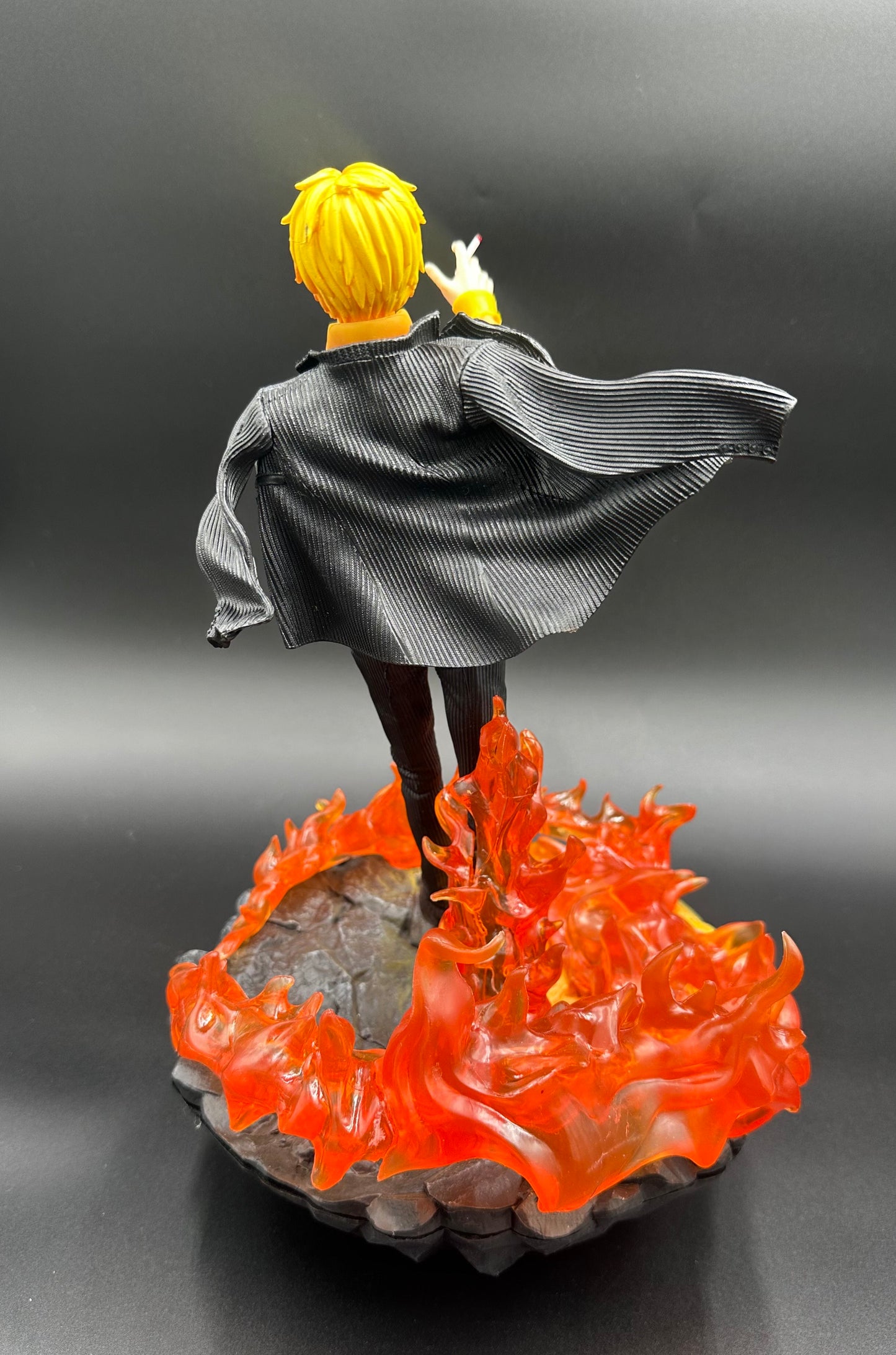 One Piece Anime Figure Sanji walking on flame ship figure- ( Tiktok : ) Inferno Chef Collectible Statue
