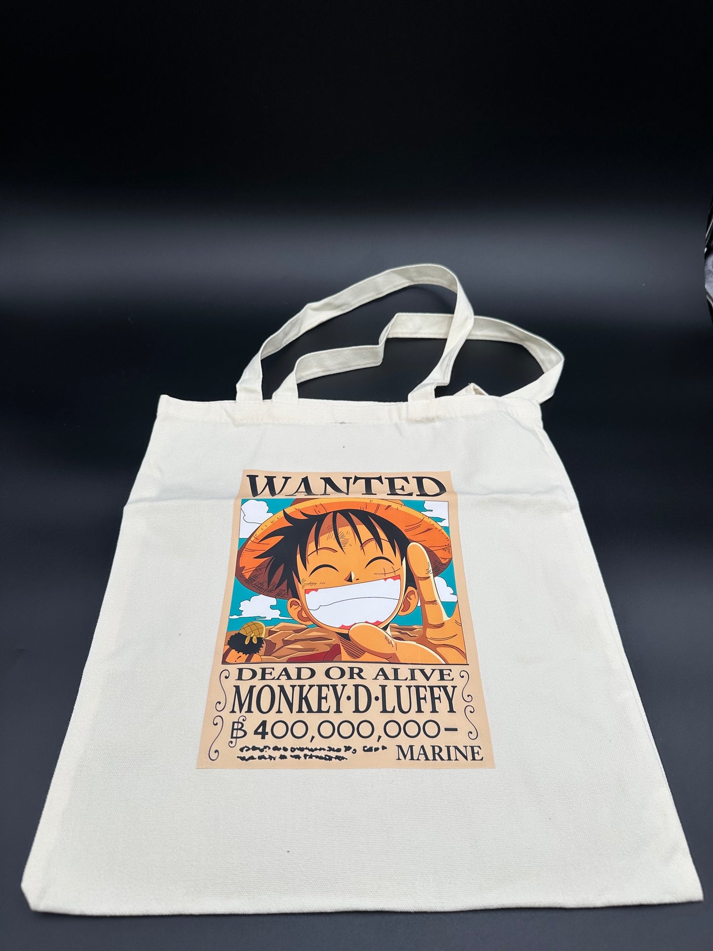 One Piece Monkey Luffy Wanted Tote Bag
