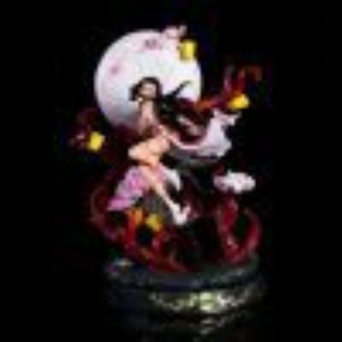 Nezuko Kamado Awakened Form Figure - 28cm Demon Slayer Moon Scene Diorama- ( Tiktok ):Moonlight Blossom Guardian Diorama