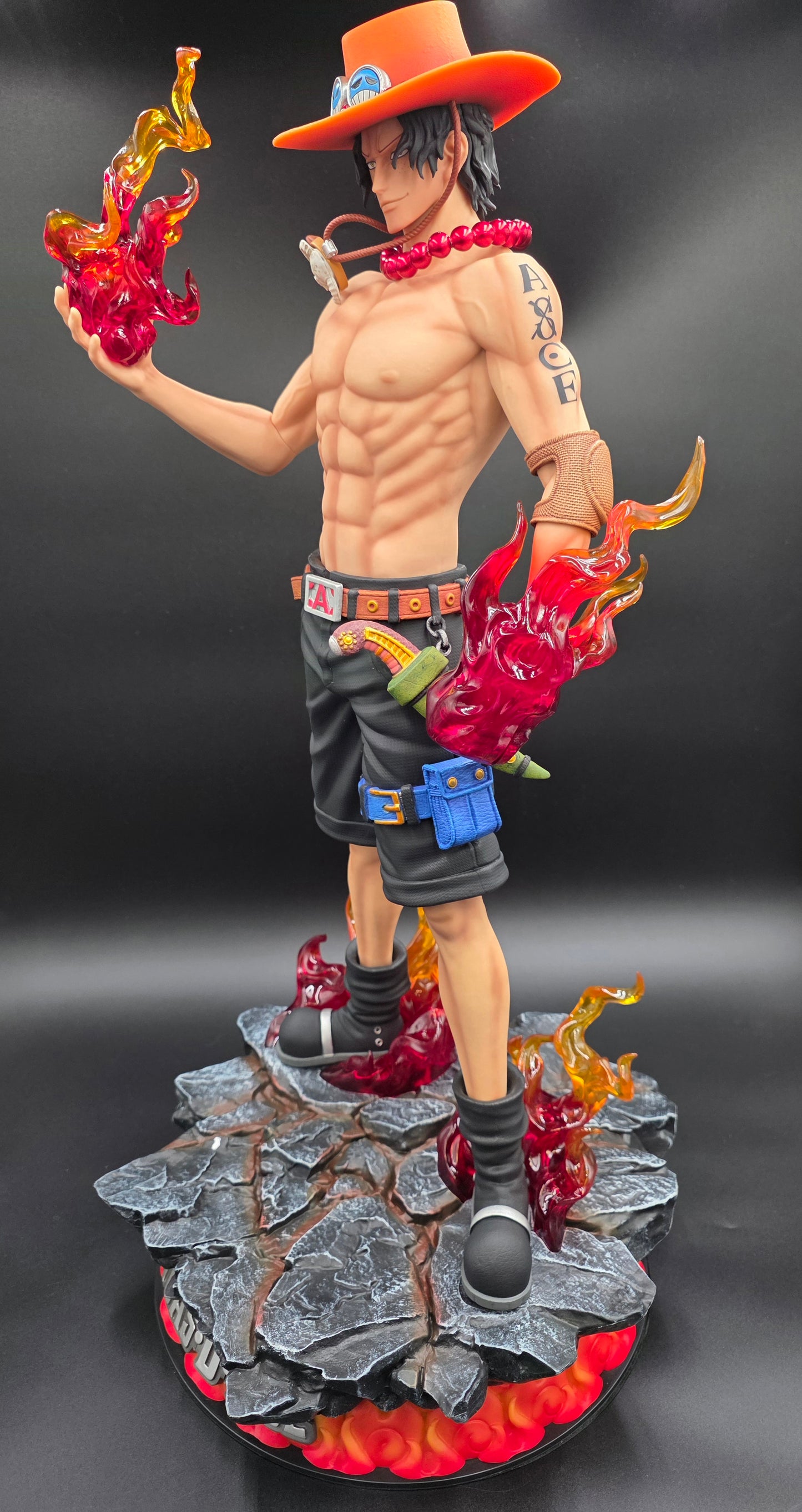 Portgas D. Ace - Flame Emperor Deluxe Battle Figure (Tiktok: Flame Vanguard Commander LARGE Diorama [SL-GL-ACE-06] – Grandline Series – PVC Art Sculpture