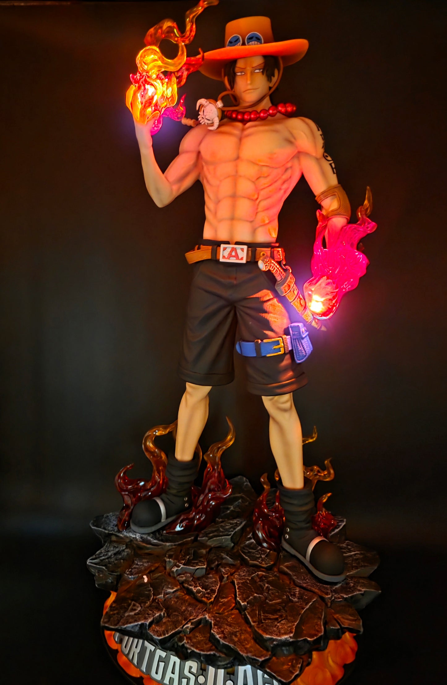 Portgas D. Ace - Flame Emperor Deluxe Battle Figure (Tiktok: Flame Vanguard Commander LARGE Diorama [SL-GL-ACE-06] – Grandline Series – PVC Art Sculpture