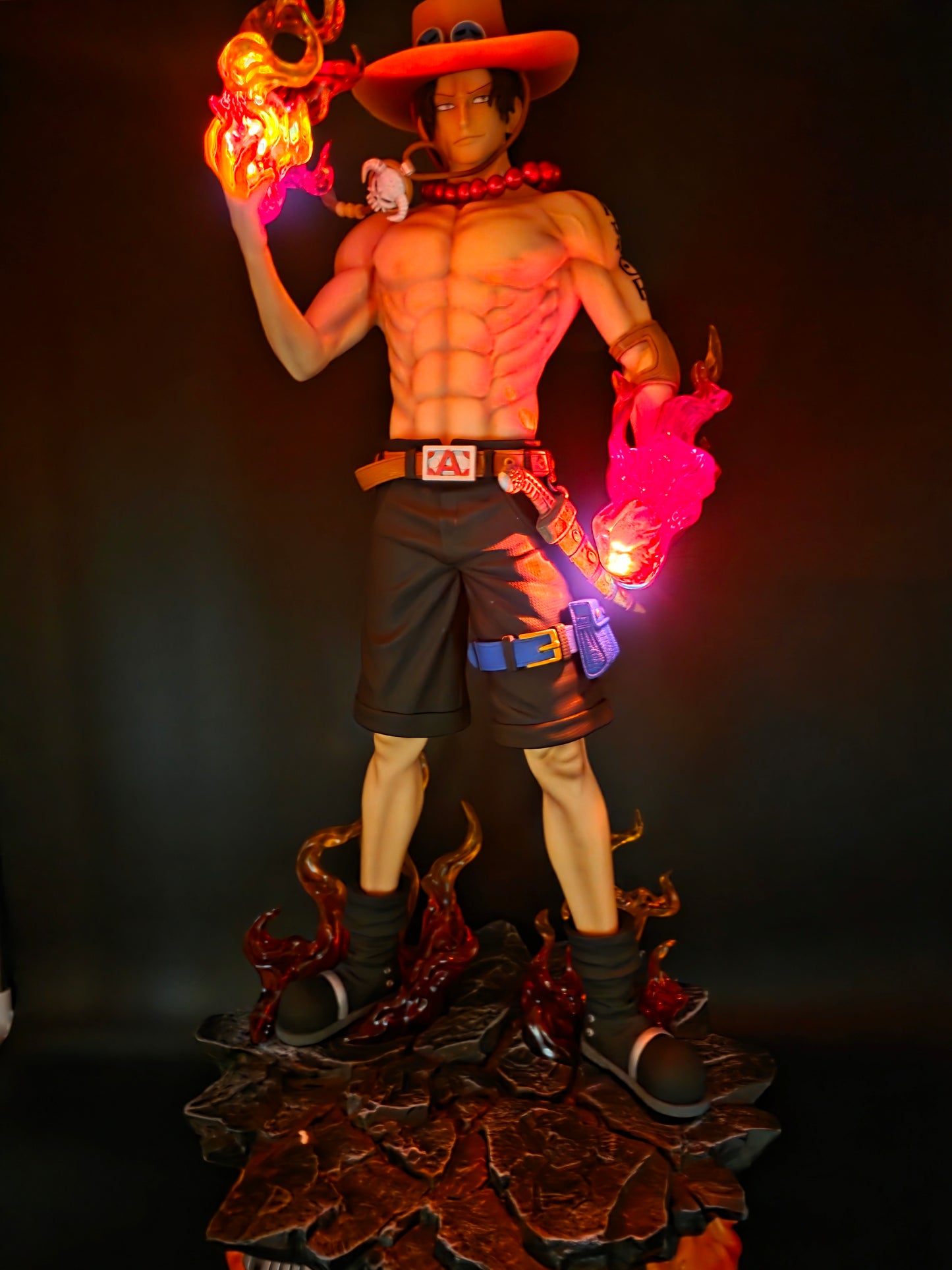 Portgas D. Ace - Flame Emperor Deluxe Battle Figure (Tiktok: Flame Vanguard Commander LARGE Diorama [SL-GL-ACE-06] – Grandline Series – PVC Art Sculpture