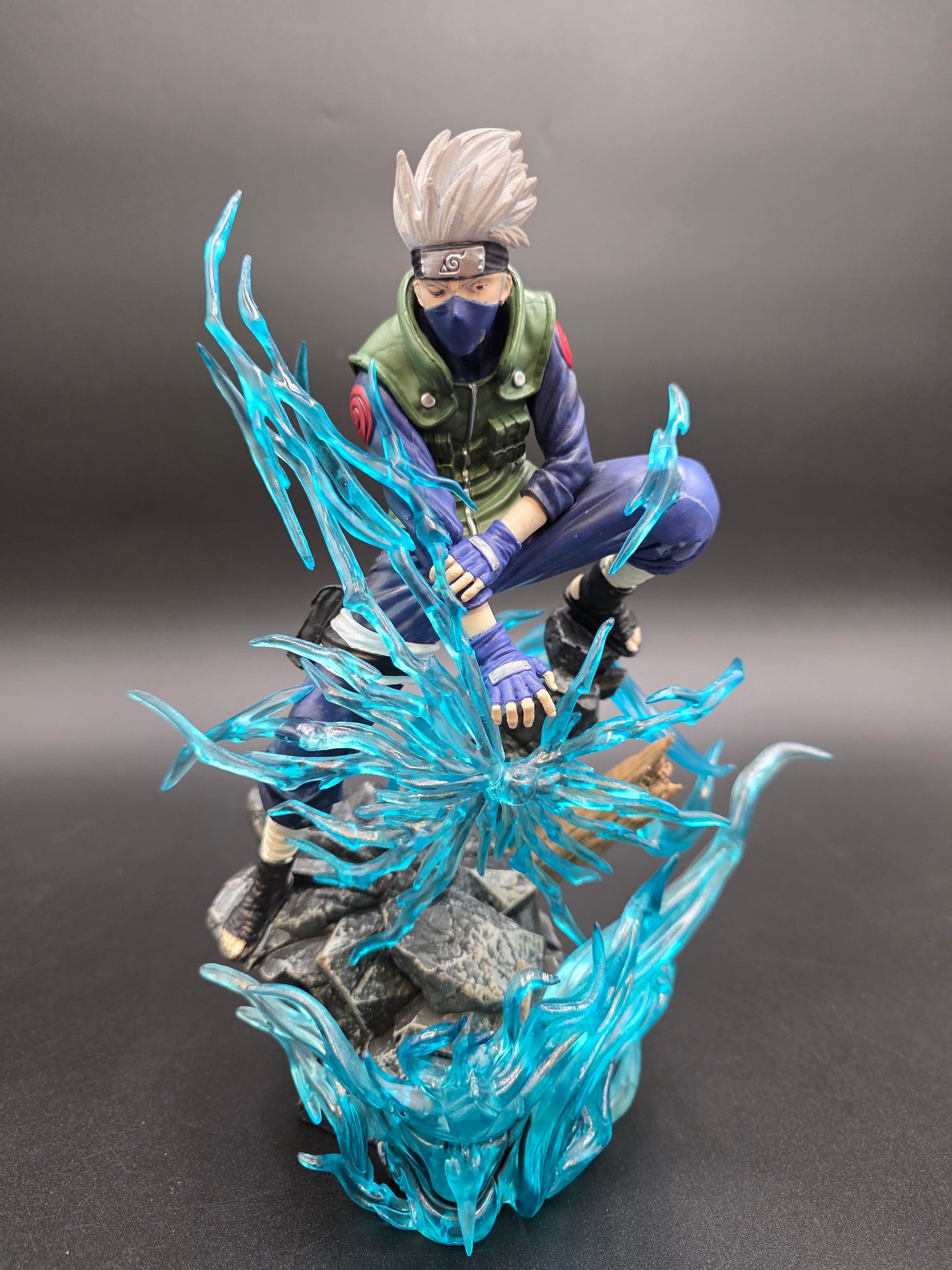 Kakashi Hatake - "Chidori" Lightning Blade Battle Diorama (TikTok: Shadow Strike Lightning Vanguard Diorama [SL-HL-KAK-01] – Ninja Series – PVC Art Sculpture)