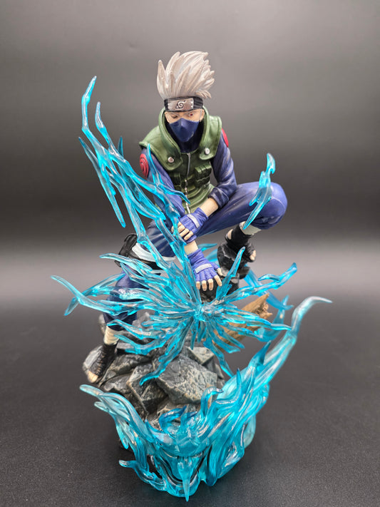 Kakashi Hatake - "Chidori" Lightning Blade Battle Diorama (TikTok: Shadow Strike Lightning Vanguard Diorama [SL-HL-KAK-01] – Ninja Series – PVC Art Sculpture)