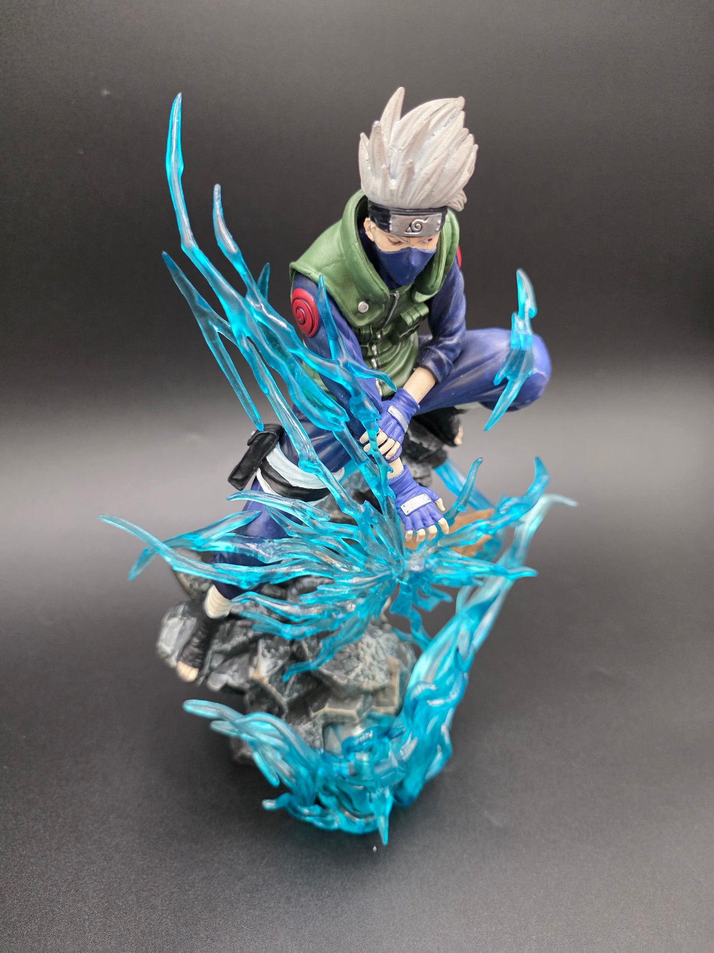 Kakashi Hatake - "Chidori" Lightning Blade Battle Diorama (TikTok: Shadow Strike Lightning Vanguard Diorama [SL-HL-KAK-01] – Ninja Series – PVC Art Sculpture)