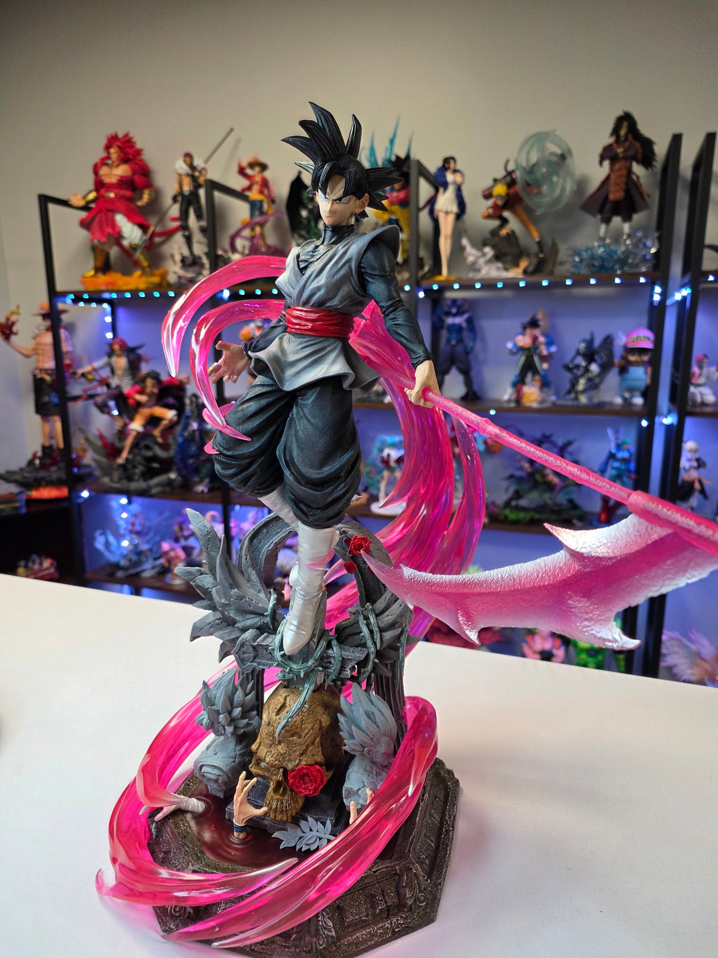 Goku Black - "Scythe of Sorrow" Divine Justice Deluxe Diorama  (TikTok: Dark Deity Scythe Masterpiece [SL-GW-GOK-11] – Golden Warrior Series – PVC Art Sculpture)