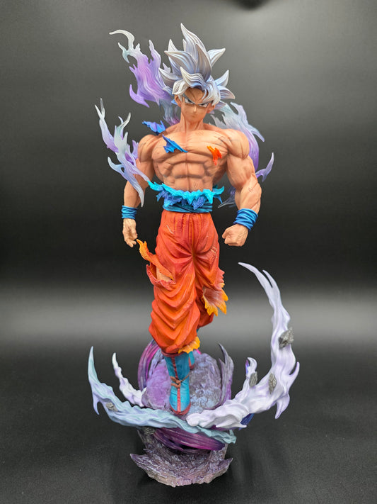 Perfected Ultra Instinct "Godly Awakening" Deluxe Figure  (TikTok: Supreme Transcendence Vanguard Diorama [SL-GW-GOK-12] – Golden Warrior Series – PVC Art Sculpture)