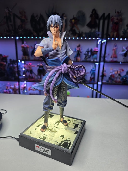Sasuke Uchiha - Eternal Mangekyo Sharingan Manga Panel Display Figure  (tiktok: Shadow Avenger Manga Edition Statue [SL-NS-SAS-01] – Ninja Series – PVC Art Sculpture)