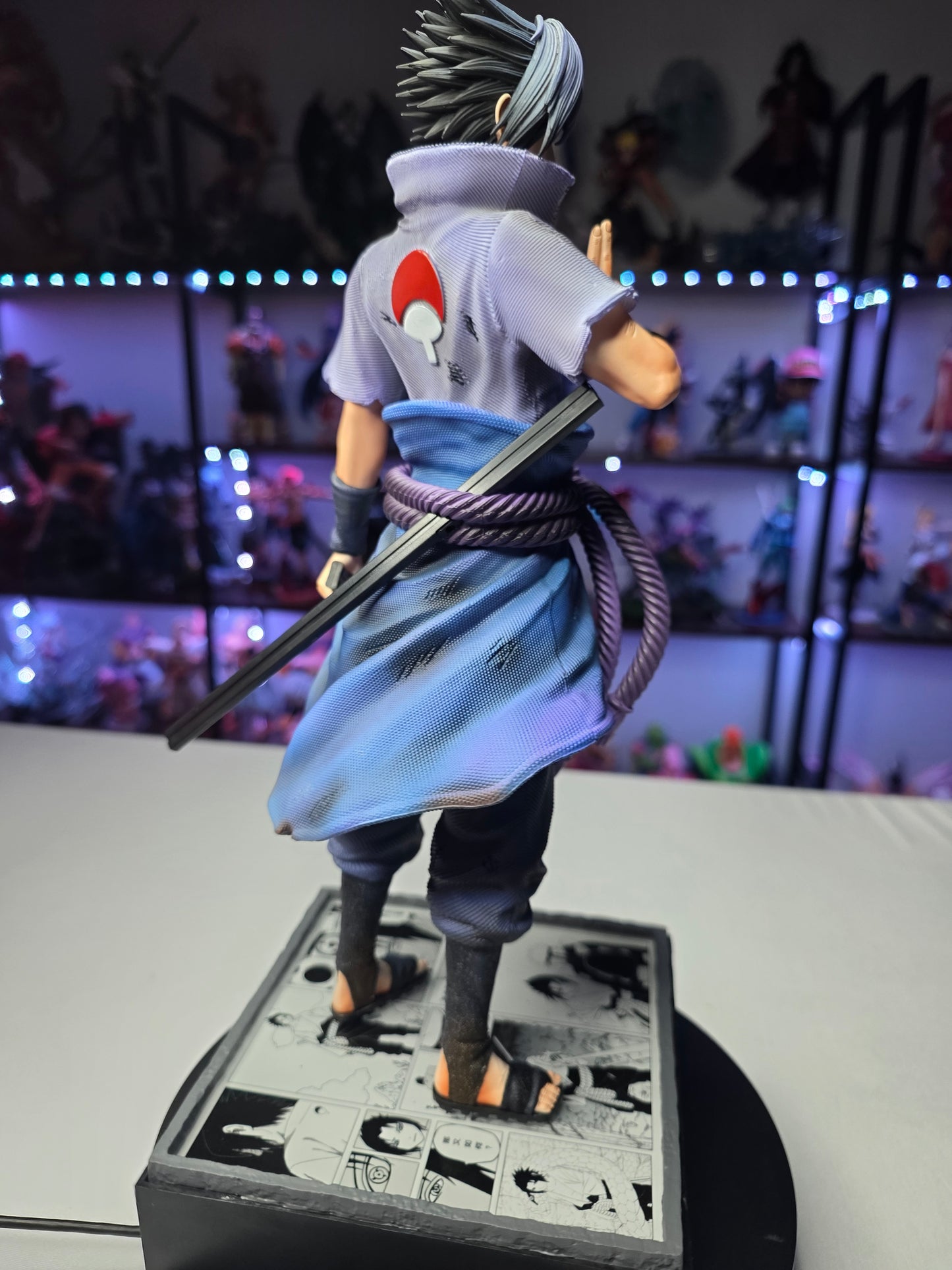 Sasuke Uchiha - Eternal Mangekyo Sharingan Manga Panel Display Figure  (tiktok: Shadow Avenger Manga Edition Statue [SL-NS-SAS-01] – Ninja Series – PVC Art Sculpture)
