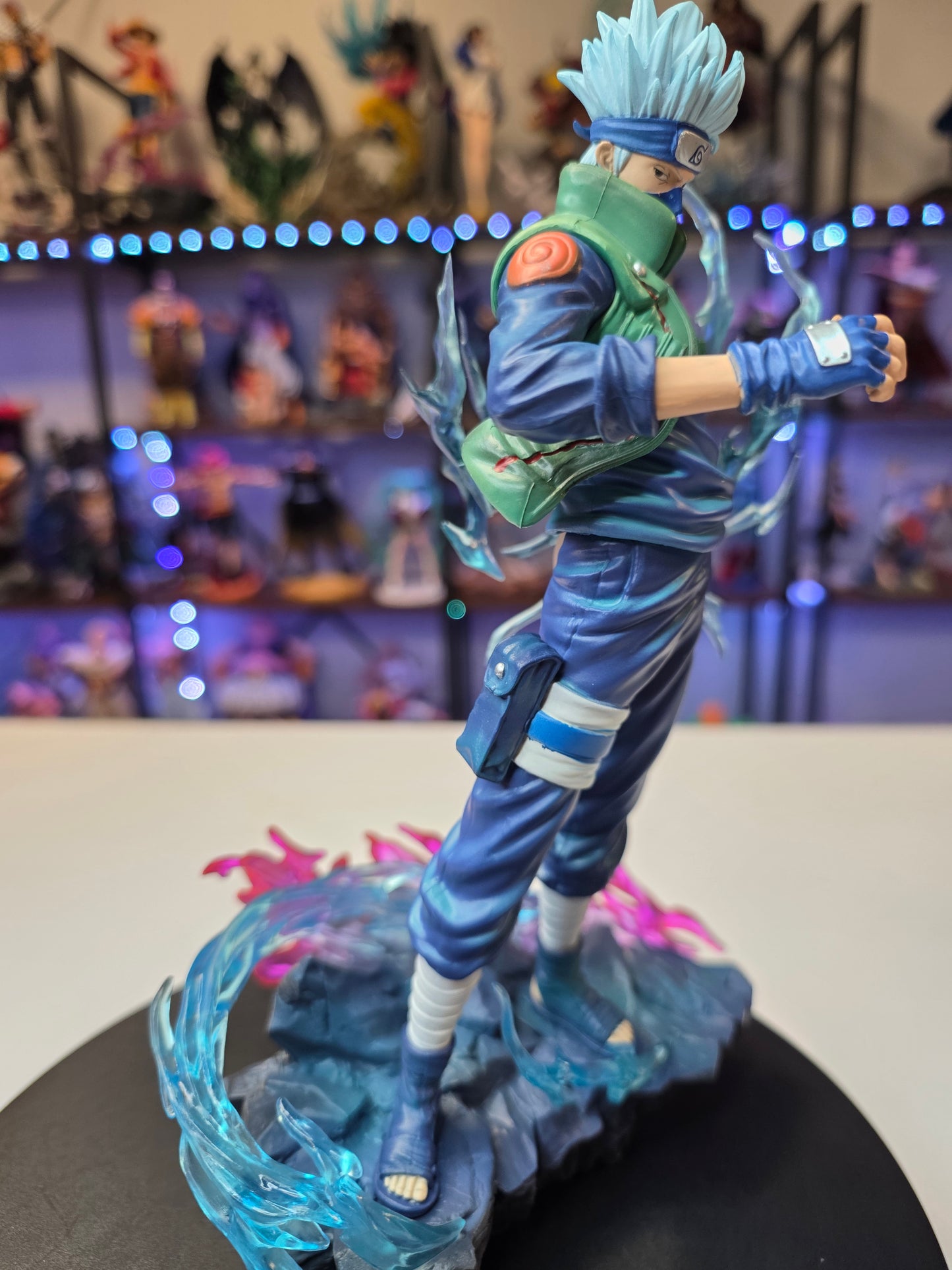 Kakashi Hatake - "Double Sharingan" Susanoo Chidori Battle Diorama  (TikTok: Silver-Haired Lightning Commander [SL-NS-KAK-03] – Ninja Series –PVC Art Sculpture)
