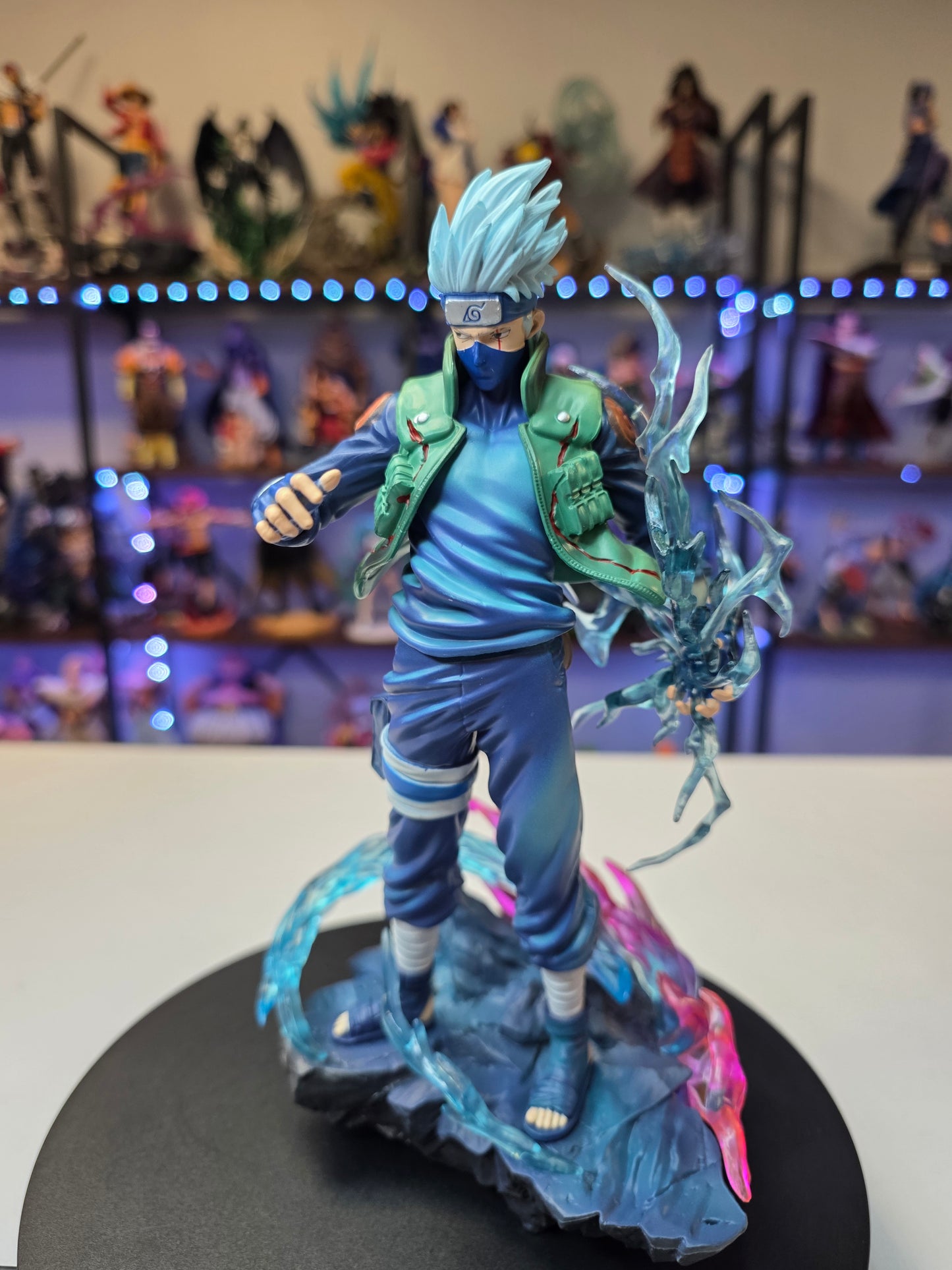Kakashi Hatake - "Double Sharingan" Susanoo Chidori Battle Diorama  (TikTok: Silver-Haired Lightning Commander [SL-NS-KAK-03] – Ninja Series –PVC Art Sculpture)