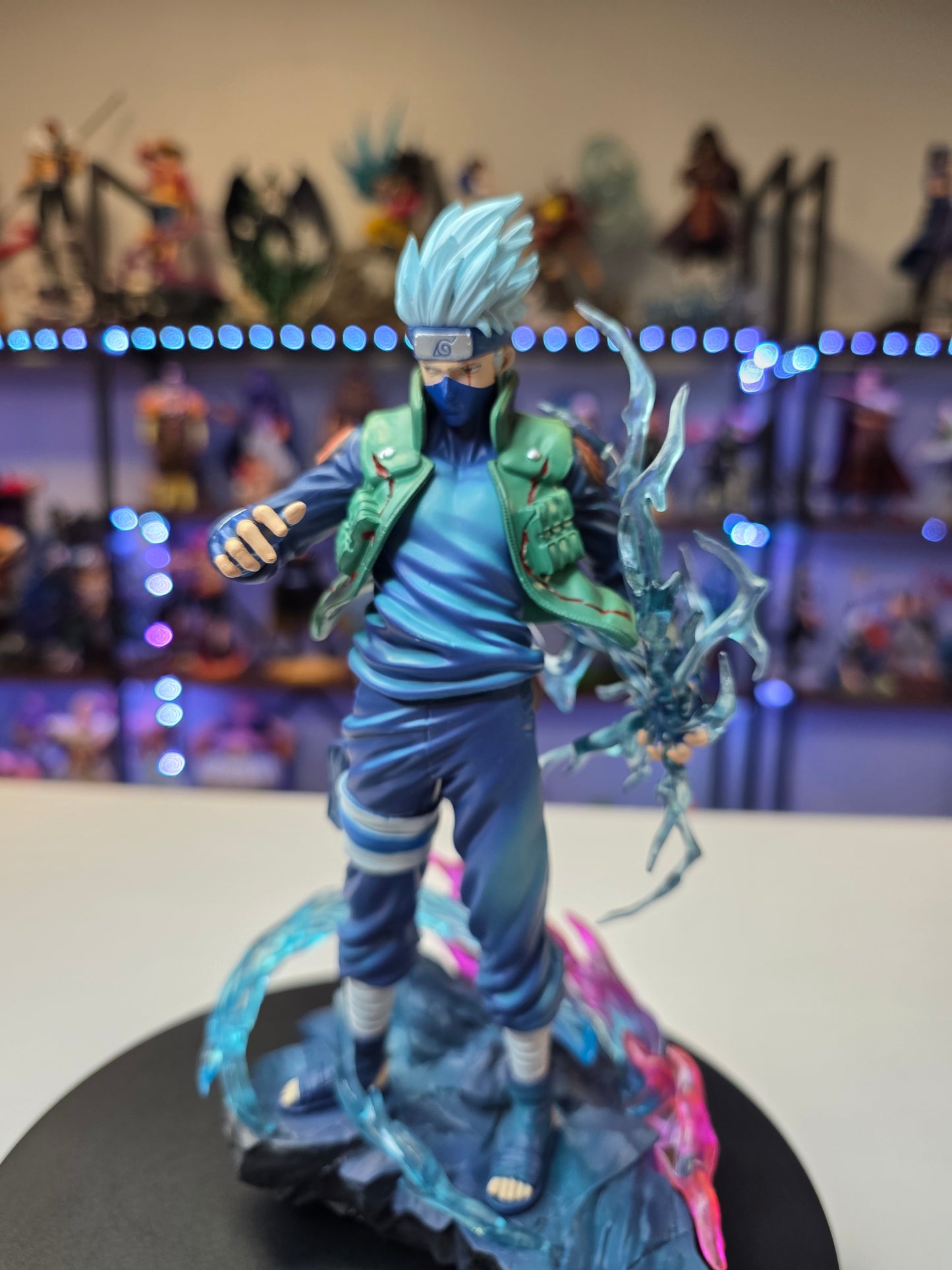 Kakashi Hatake - "Double Sharingan" Susanoo Chidori Battle Diorama  (TikTok: Silver-Haired Lightning Commander [SL-NS-KAK-03] – Ninja Series –PVC Art Sculpture)