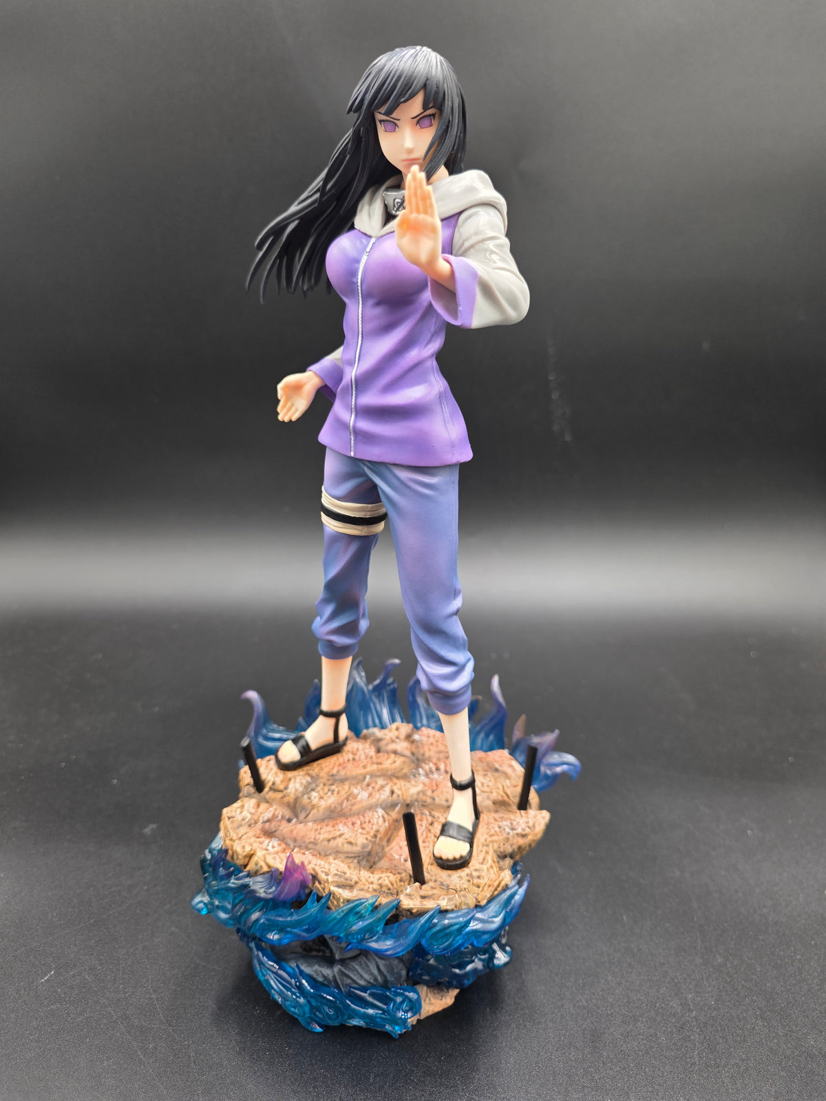 Naruto Shippuden Hinata Hyuga Gentle Step Twin Lion Fists Battle Diorama Statue