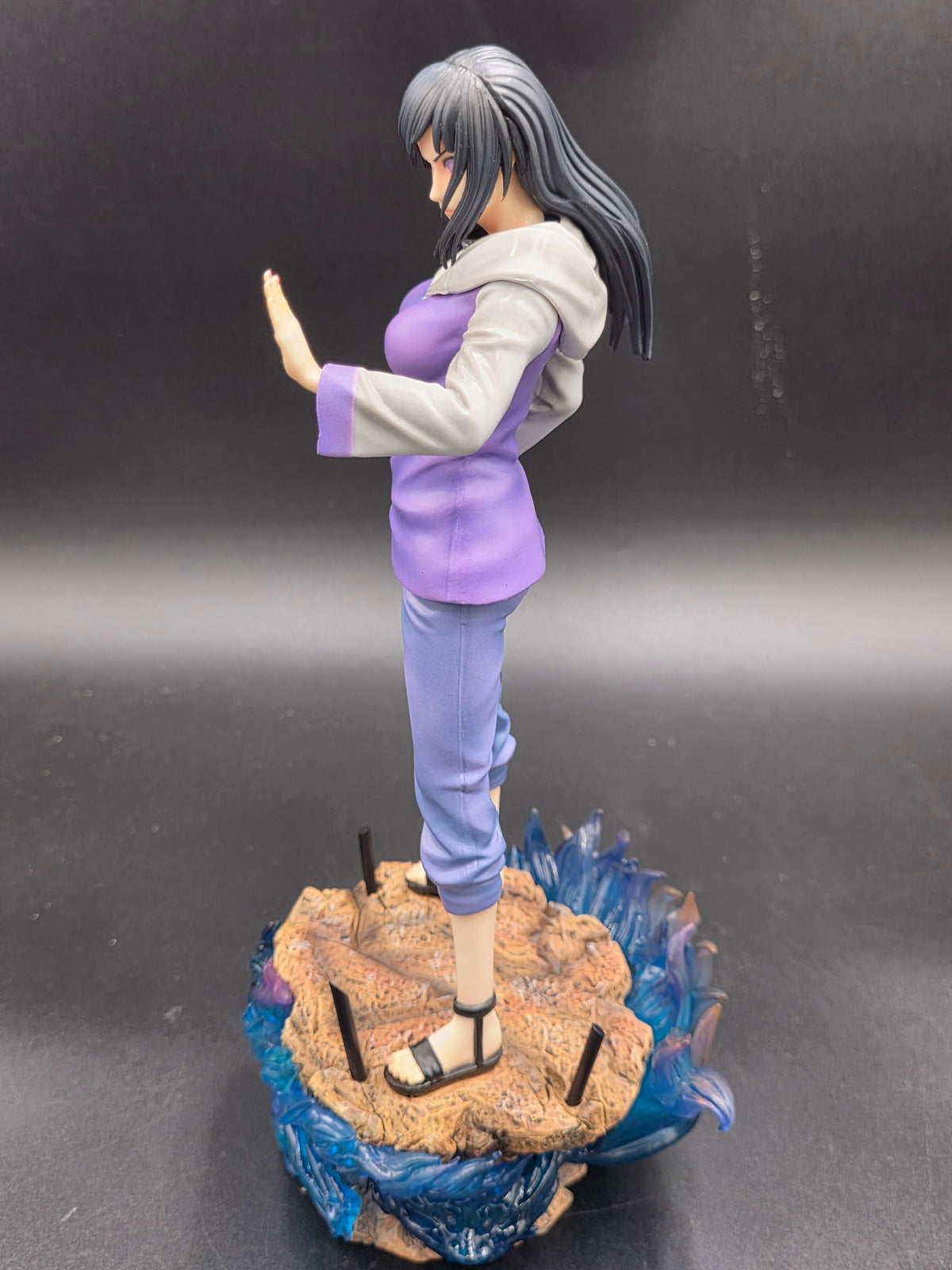 Naruto Shippuden Hinata Hyuga Gentle Step Twin Lion Fists Battle Diorama Statue