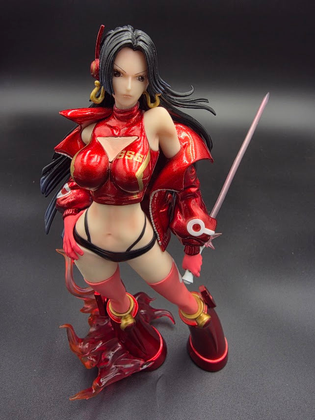 One Piece Boa Hancock figure red-( Tiktok :) Crimson Flame Empress Statue
