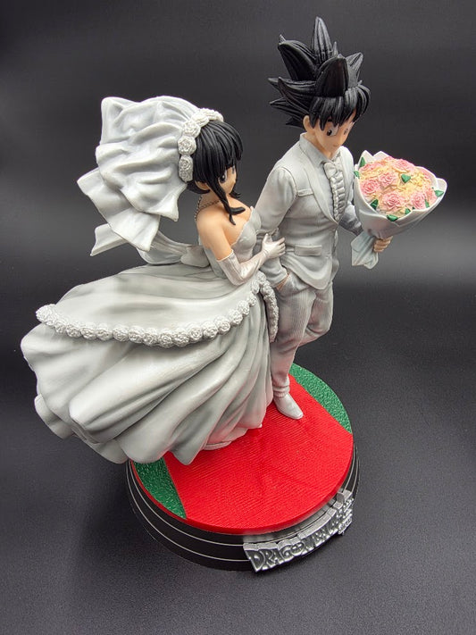 Dragon Ball Super Anime Figure Son Goku Chichi Figures White Wedding Dress Figurine - ( Tiktok ): Eternal Union Wedding Statue