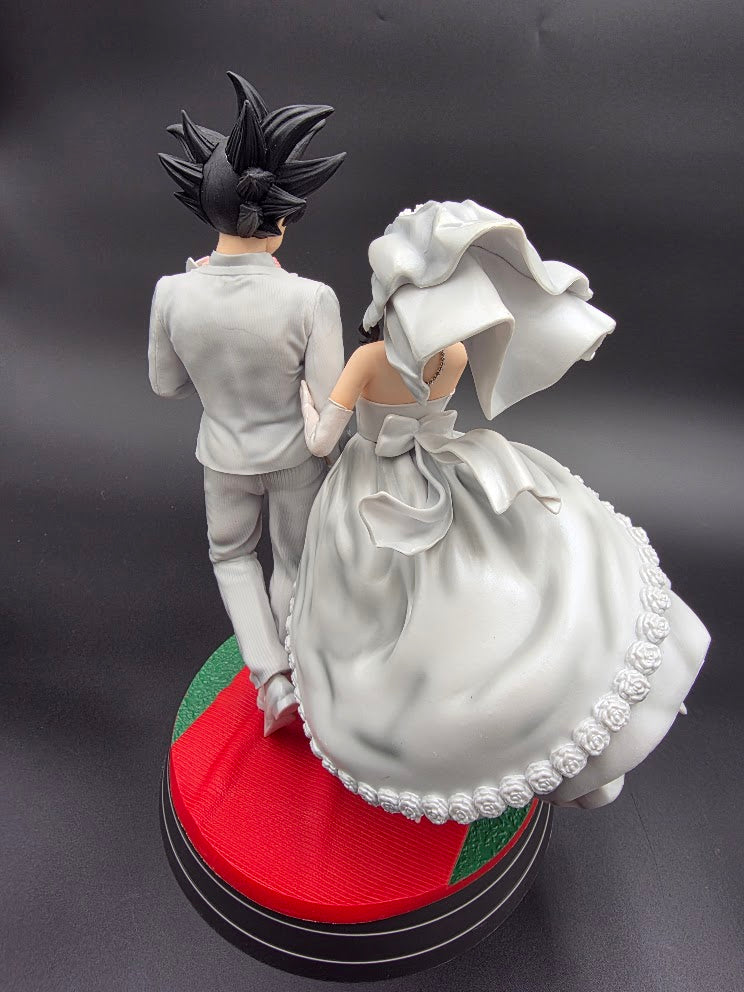Dragon Ball Super Anime Figure Son Goku Chichi Figures White Wedding Dress Figurine - ( Tiktok ): Eternal Union Wedding Statue
