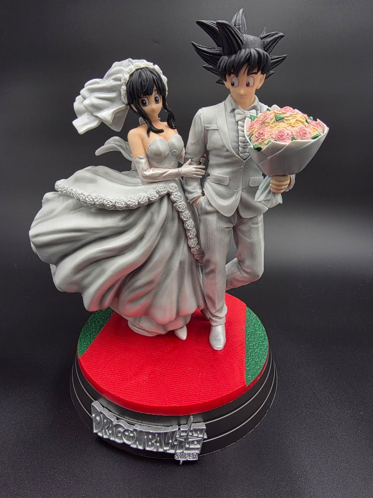 Dragon Ball Super Anime Figure Son Goku Chichi Figures White Wedding Dress Figurine - ( Tiktok ): Eternal Union Wedding Statue