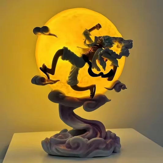 One Piece Nikka running to moon figure that lights up