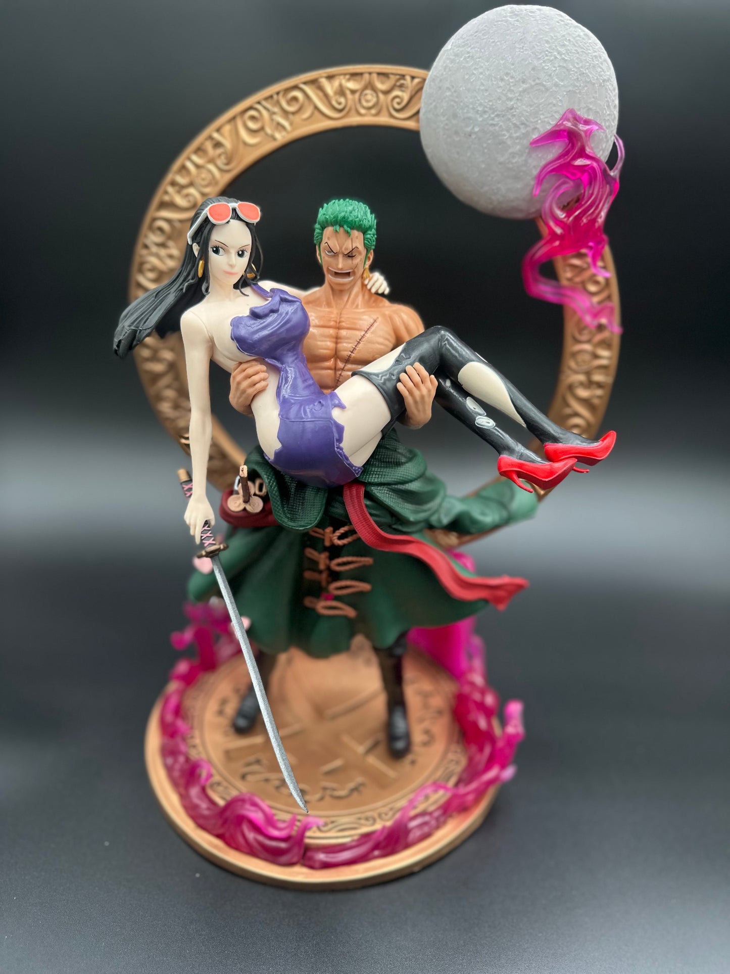 One Piece Roronoa Zoro Holding Robin Anime Figure