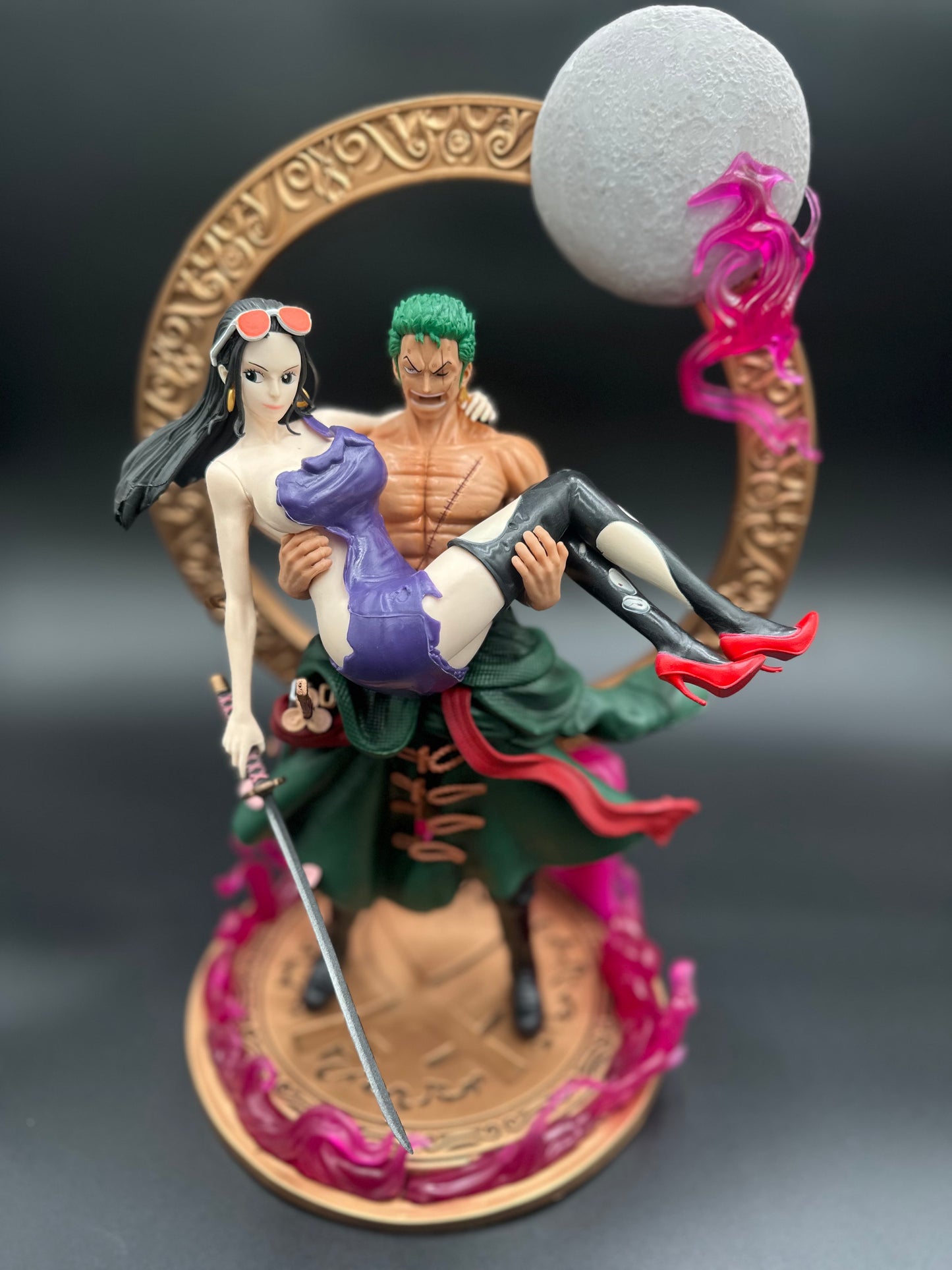 One Piece Roronoa Zoro Holding Robin Anime Figure