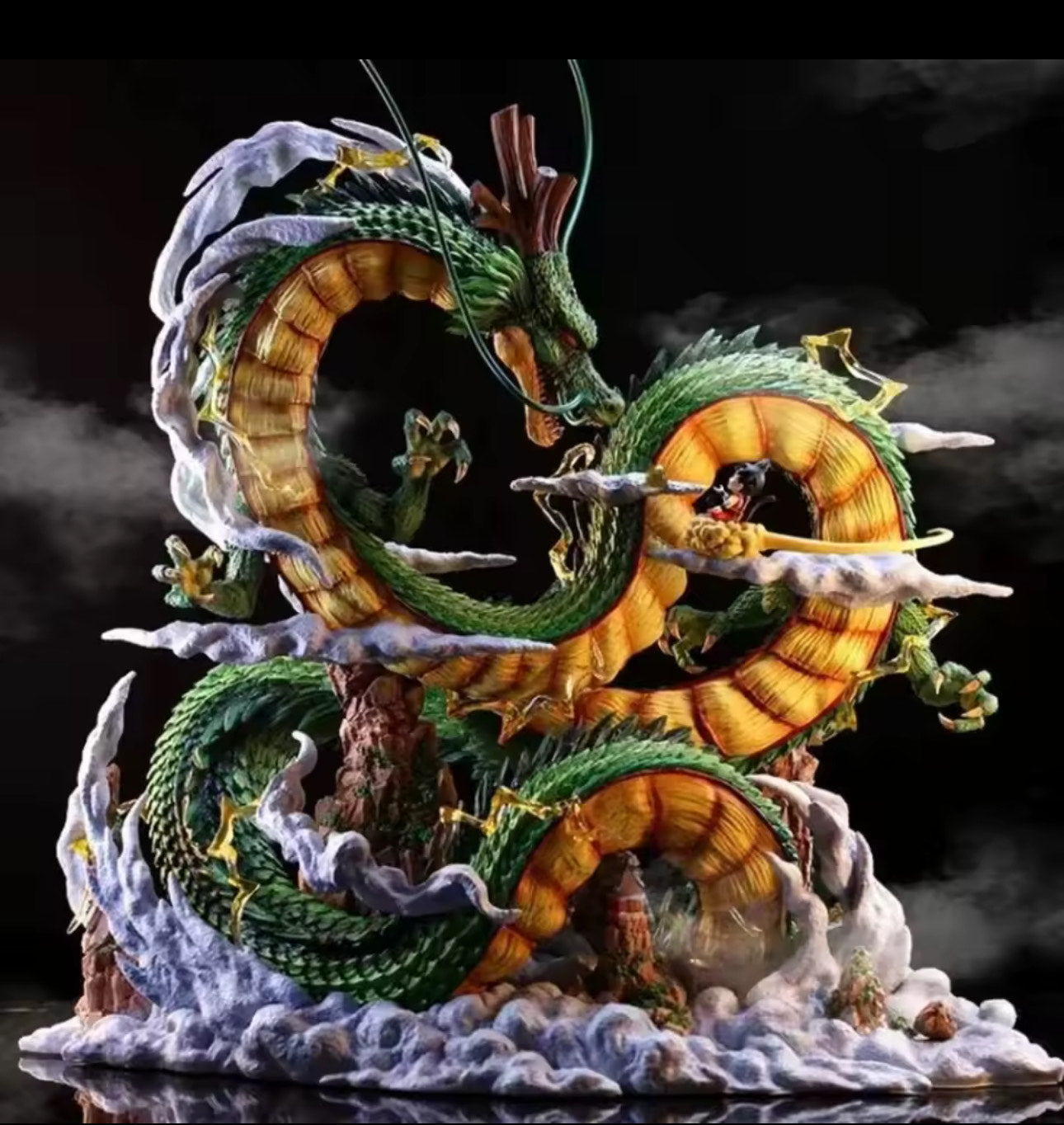 Anime Dragon Ball Figures Shenron 45cm with light control