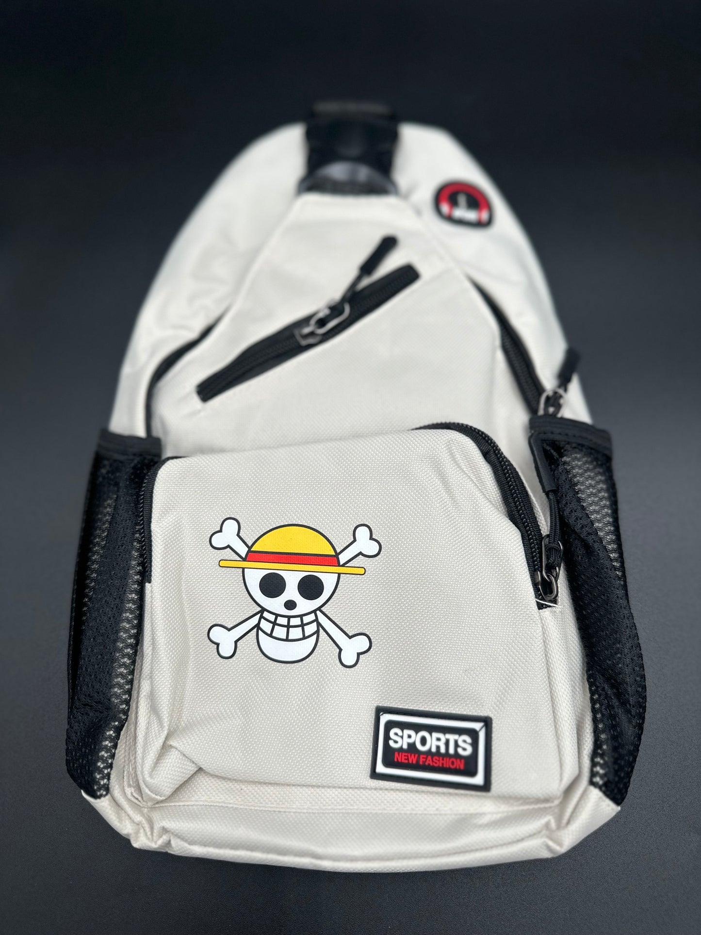 Chest Pack Men's Crossbody Bag Beige