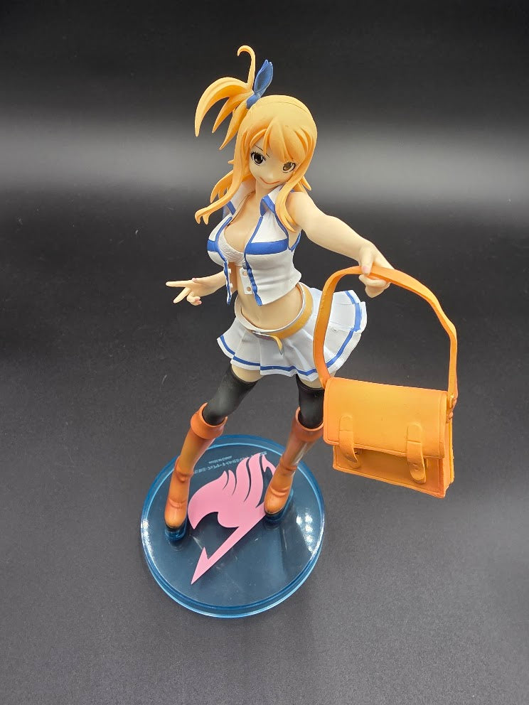 Fairy Tail Lucy Heartfilia Natsu costume anime figure -   ( Tiktok :) Celestial Mage Traveler Statue