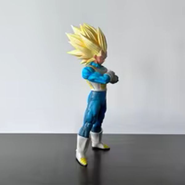 Super Saiyan 3 Vegeta Figure - 33cm Large Scale Dragon Ball Z Collectible Statue - ( Tiktok :) Elite Prince Warrior Statue