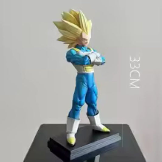 Super Saiyan 3 Vegeta Figure - 33cm Large Scale Dragon Ball Z Collectible Statue - ( Tiktok :) Elite Prince Warrior Statue